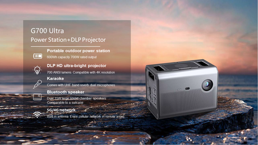 Agalvany G700 Ultra Power Station+DLP Projector