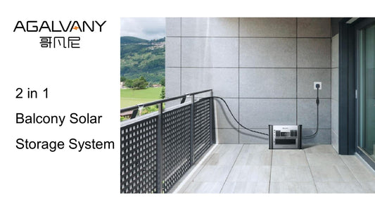 Agalvany 2 in 1 Balcony Solar Storage System