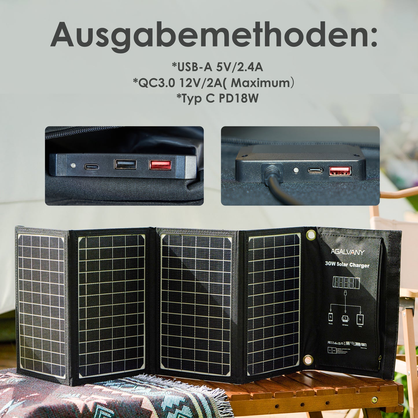 Agalvany 30W Solar panels